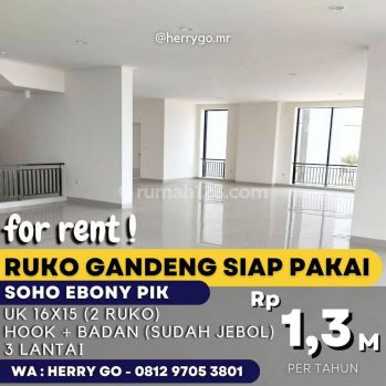 Disewakan Ruko Gandeng Soho Ebony Golf Island