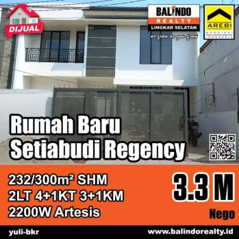 Rumah Baru Best Location di Setiabudi Regensi