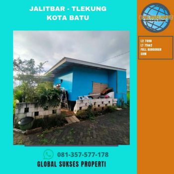 RUMAH SEMI PERMANEN HARGA BAGUS DI JUNREJO KOTA BATU.
