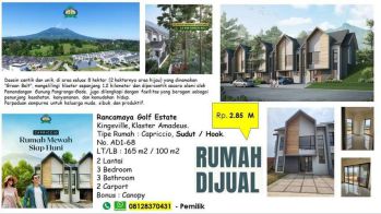 Jual Rumah, Rancamaya Golf Estate Capriccio, Sudut Hook No. AD1 68