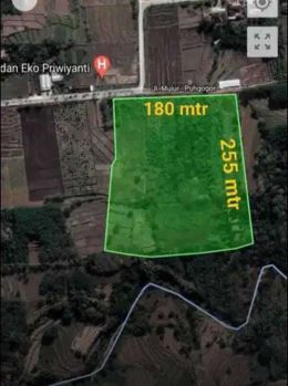 Dijual Tanah industri luas :45000m2 lokasi Sukoharjo