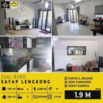 1,9 M Dijual Cepat Ruko di Sayap Jalan Lengkong Besar Siap Huni Bagus