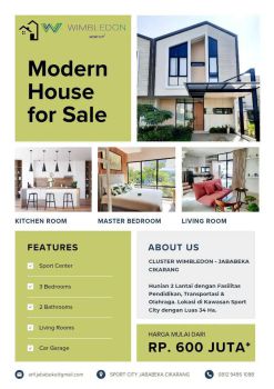 RUMAH SIAP HUNI, ALL IN 5 JUTA, WIMBLEDON JABABEKA