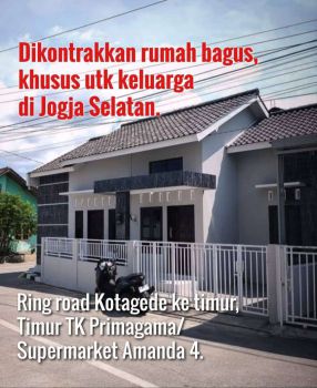 Dikontrakan Khusus Keluarga di Jogja Selatan