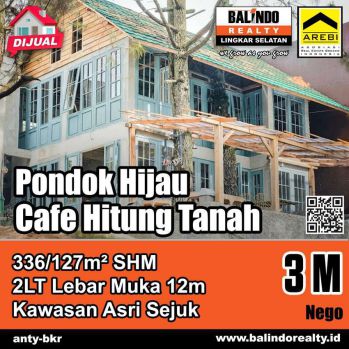 Jual Cepat Cafe Hitung Tanah Pondok Hijau