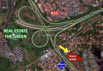 Tanah strategis di BSD, rawat buntu , shm. Luas 6400 m²