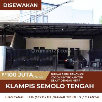 Cocok Untuk Kantor sewa Rumah 2 Lantai di Klampis Semolo Tengah