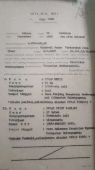 Di jual sebidang tanah 8m x 32m depan jalan aspal