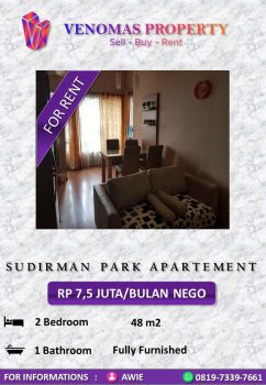 Disewakan Apartement Sudirman Park 2BR Full Furnished