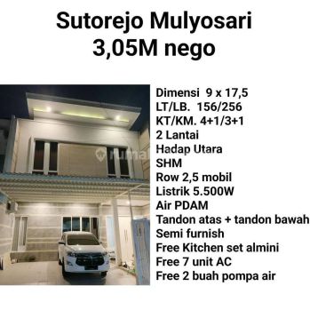 Rumah Surabaya Timur Sutorejo Mulyosari Semi Furnish Siap Huni