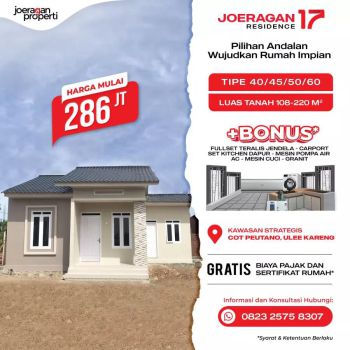 Jual Rumah Area Cot Iri dekat Ulee Kareng Banda Aceh