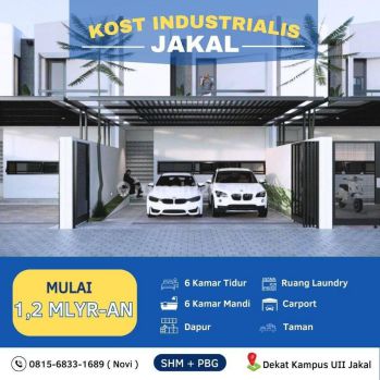 Kost Industrialis Pilihan Investasi Terbaik Dekat Uii 1 Milyaran