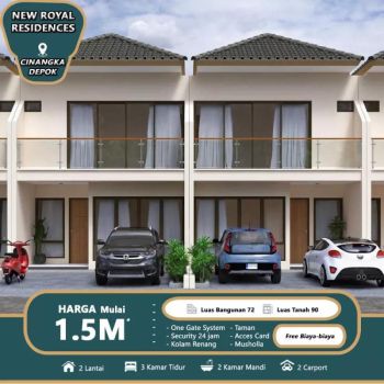 Hunian mewah 2 Lantai  hanya booking 5 juta  Cinangka Depok