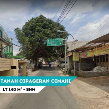 Tanah Cipageran Cimahi 2 Km Puri Cipageran Nempel Jalan Aspal