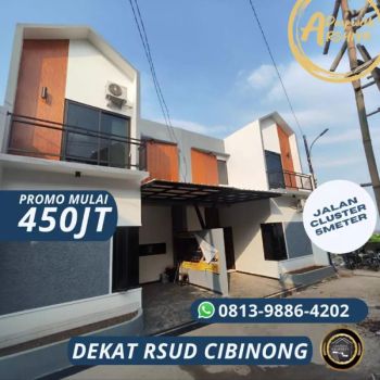 Miliki! Rumah 2 Lantai Model Scandinavian Dekat RSUD Cibinong
