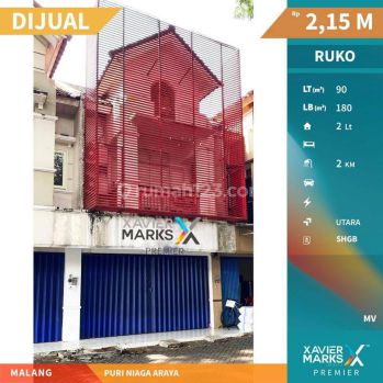 Dijual Ruko Semi Furnish di Puri Niaga Araya Blimbing Malang