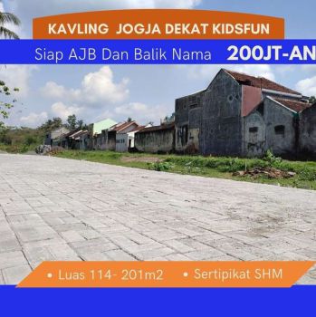 2 Jt-an/m, Tanah Jogja Dekat Ringroad