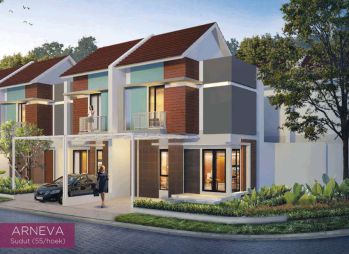 Rumah Dijual di Bekasi Lavesh Phase 2 Tipe Arneva Sudut 55/hoek