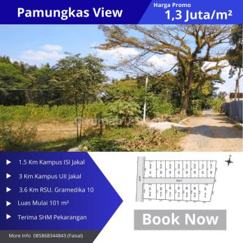 Tanah Jogja Murah Timur Kampus Uii Jakal, Sudah SHM Mulai 1,3 Jt