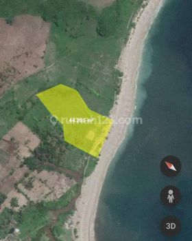 Wane Beach, Bima Ntb Beachfront For Sale Freehold