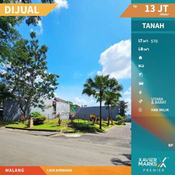 Dijual Tanah Hook Kavling Pusat Kota di Ijen Nirwana Malang