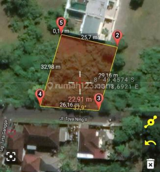 f o r s a l e Tanah 810 m² SHM di ToyaNing II