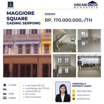 Di Sewakan Ruko Baru Maggiore Grande Gading Serpong