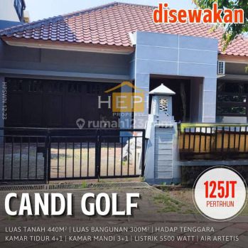 RUMAH CANDIGOLF  DISEWAKAN ! ADA KOLAM RENANG !