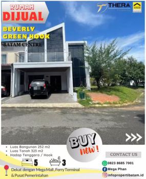 Rumah dijual Murah 2,5 lantai hook hadap di beverly green
