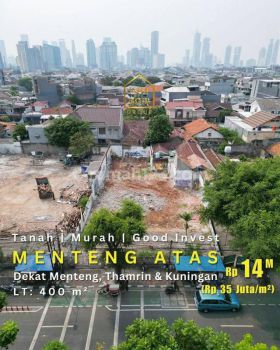 Tanah di Menteng Atas, Jakarta Pusat, Dekat Thamrin Kuningan