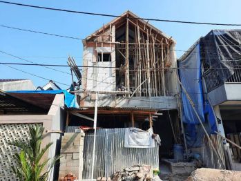 Rumah 2 lantai bangunan baru bagus di cluster bougenville graha raya bintaro