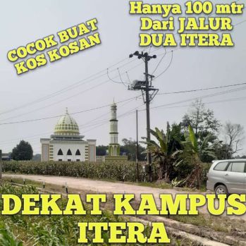 DEKAT KAMPUS ITERA KORPRI WAYHUI BUAT RUMAH KOS TANAH KAVLING MURAH