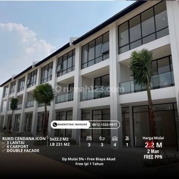 Cendana Icon Ruko Plaza Siap Huni Free Ppn
