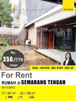 Rumah  Tengah Kota Semaranv 2 Lantai Samping Jalan Raya