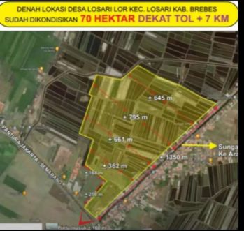 Tanah 70 hektar di Brebes