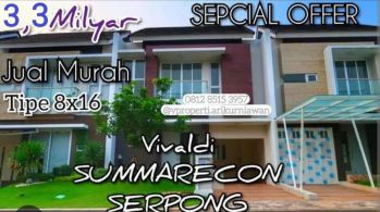 Rumah siap huni free ppn VIVALDI by summarecon serpong! 9x16 selatan
