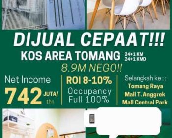 D jual rumah kost d tomang