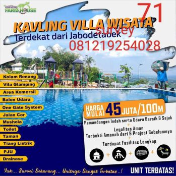 Tanah villa cantik di Bogor timur
