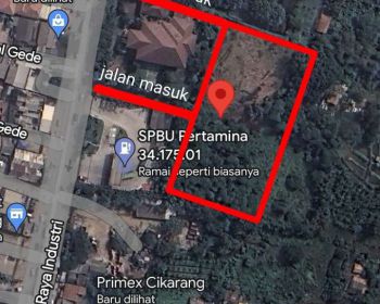 Tanah Dekat Tol Cikarang Bekasi