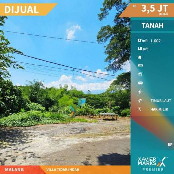 Tanah Kavling View Bagus Di Villa Tidar Indah, Tidar Malang Bp1094