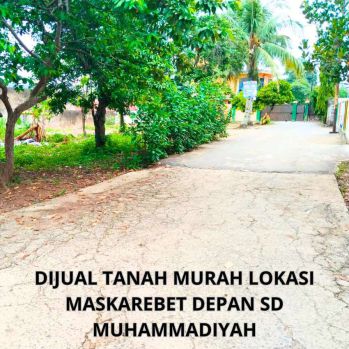 Dijual Tanah Murah Lokasi KM 10 Dekat Taman Maskarebet