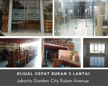 Rukan 4 lantai jakarta garden City Avenue 5x17 bagus