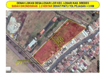 Tanah 2,5 hektar zona industri