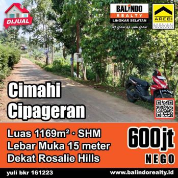 JUAL CEPAT TANAH SHM CIPAGERAN CIMAHI
