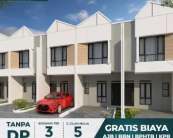 Rumah 2 lantai Skandinavia minimalis dekat tol kukusan Depok