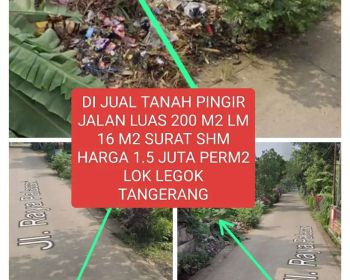 Di jual tanah pingir jalan lokasi alun alun legok