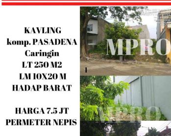 Dijual Cepat Kavling Siap Bangun Strategis di Komplek Pasadena