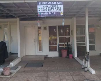 Disewakan Rumah 1 Lantai Dalam Cluster Tropical Garden Galaxy Bekasi