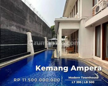 Rumah dijual Modern Townhouse Siap Huni Stratwgis Ampera Kemang Jakarta Selatan