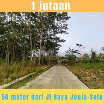 Tanah Dekat Jl Jogja Solo di Selokan Mataram, Sleman Yogyakarta
